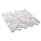 Andova Tiles SAMPLE Amarillo 125 x 125 Natural Stone Honeycomb Mosaic Wall  Floor Tile SAM-ANDAMA102 - alternate 3